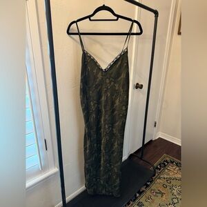 Wild Fable Camouflage Dress with Lace Detail